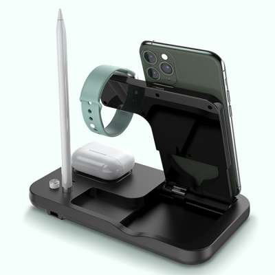 Wholesale Factory Supply Fast Wireless Charging Dock Mobile Phone Multi-functional 4 in 1 Wireless Charger