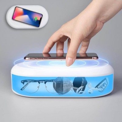 2020 New Wireless Charger Portable Home Use UV Sanitizer Box Cell Phone Sterilizer Box